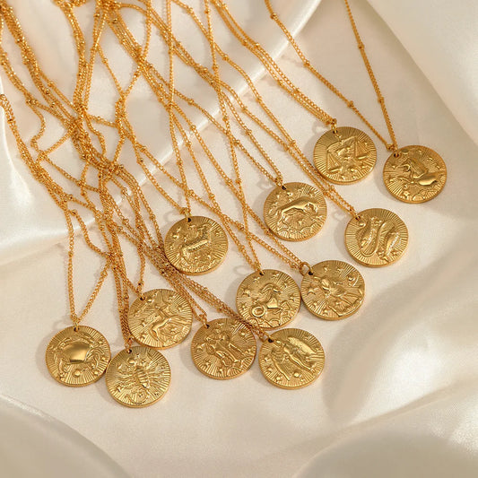 Birthday B Coin Necklace